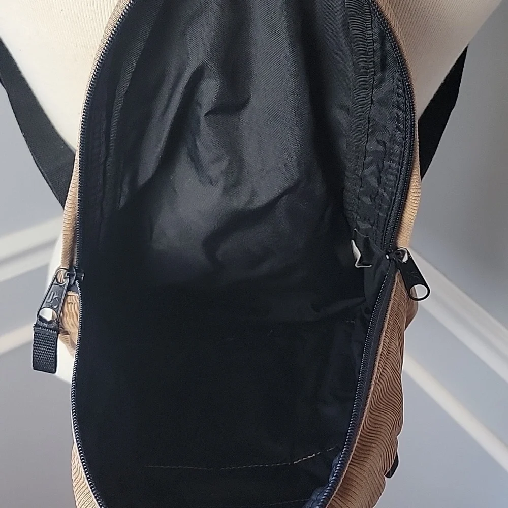 JANSPORT Half Pint VTG Mini Tan Corduroy Y2K 90s Academia Purse Small Backpack - Picture 5 of 12